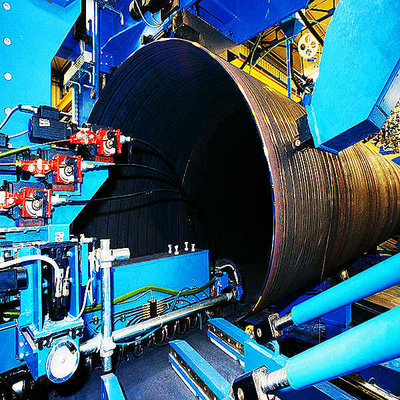 Api 5l Psl1 Psl2 Gr.B Ssaw Steel Pipe X42 X52 X60 Pipeline Bagian berongga