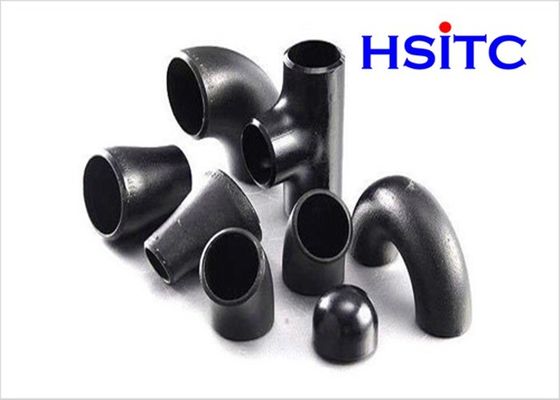 ANSI B16.11 Baja Karbon Tee Cat Hitam Fittings Pipa Baja Karbon