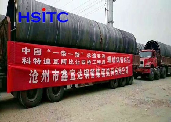 ASTM A252 Standard Gr.2 Gr.3 Grade SSAW Steel Pipe Untuk Proyek