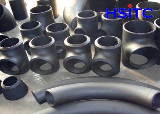 ANSI B16.11 Baja Karbon Tee Cat Hitam Fittings Pipa Baja Karbon