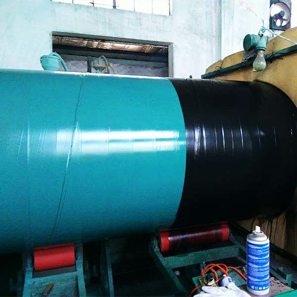 3lpe Lapisan luar Ssaw Steel Pipe Api 5l Din30670 Standar 0