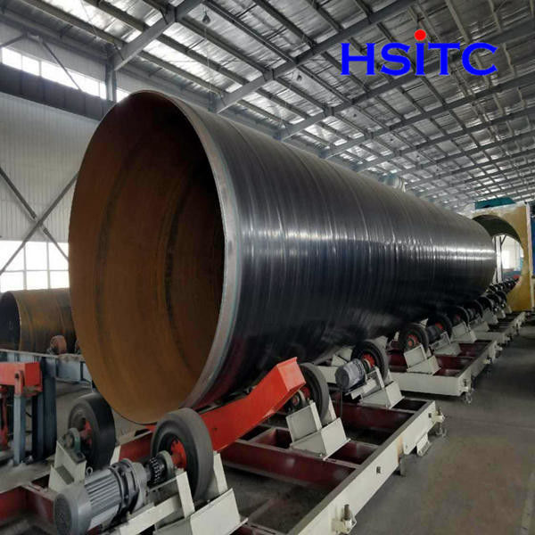 S275 Dalam terowongan Dn1200mm SSAW Steel Pipe 12.7mm EN10219 0